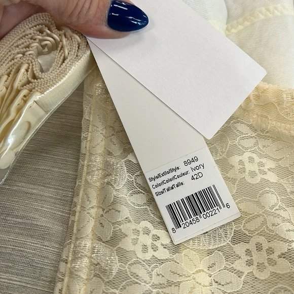 DOMINIQUE Colette Lace Strapless Bustier Corset Lingerie 8949 Ivory - Picture 4 of 4